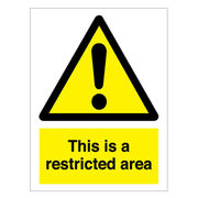 Restricted Area Sign